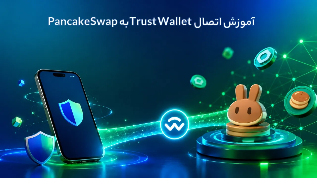 اتصال تراست والت به پنکیک سواپ و DAppها با WalletConnect