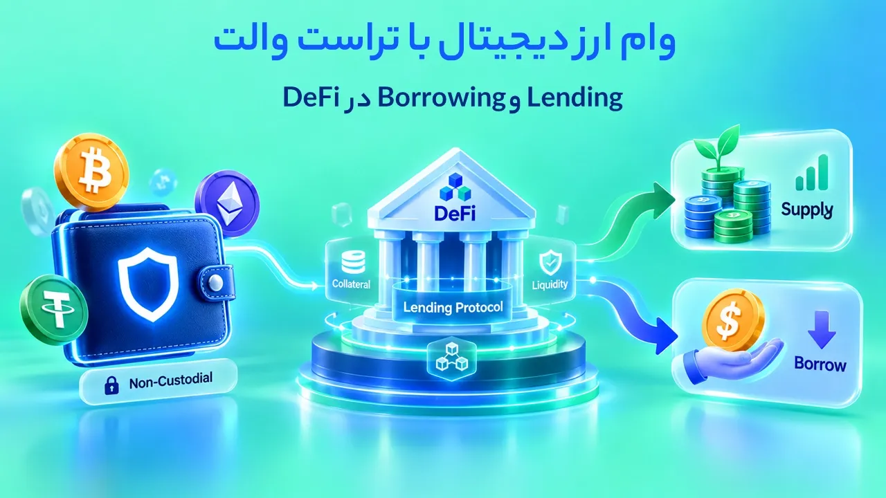 وام ارز دیجیتال با تراست والت؛ آموزش Lending و Borrowing در DeFi