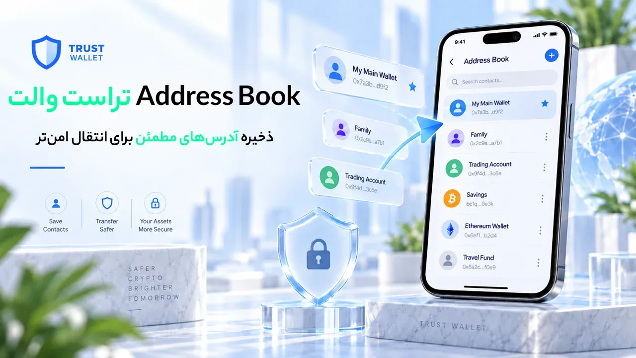 Address Book تراست والت؛ ذخیره آدرس‌های مطمئن برای انتقال امن‌تر