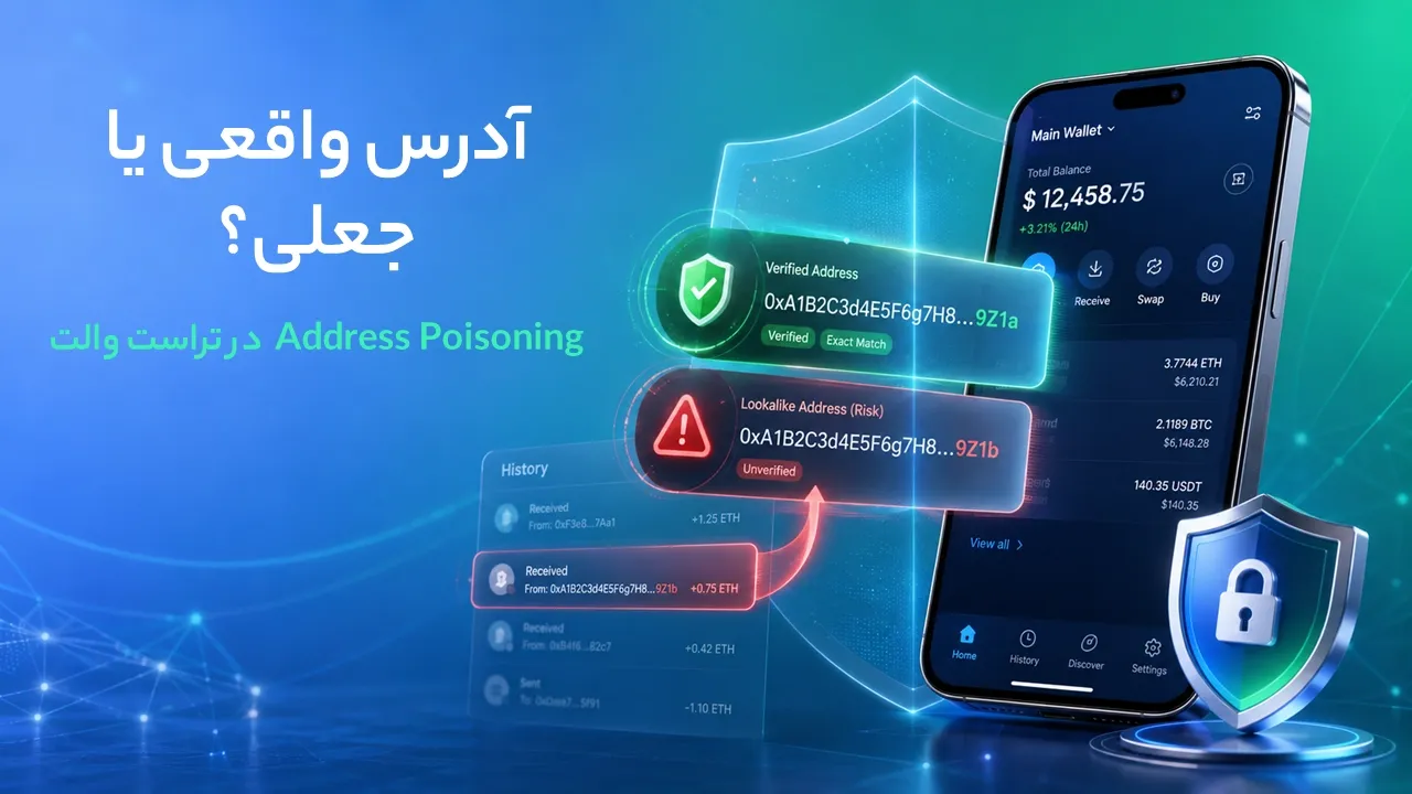 Address Poisoning در تراست والت چیست؟ تشخیص آدرس جعلی و جلوگیری از سرقت