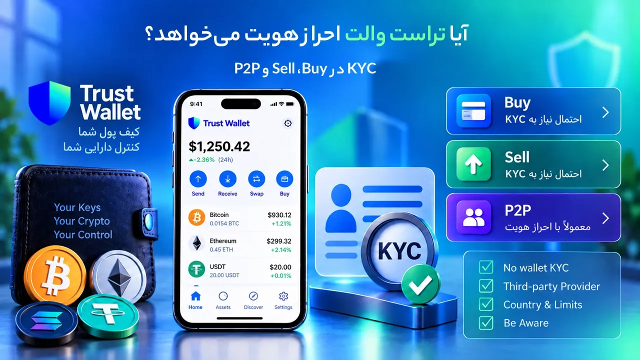 آیا تراست والت احراز هویت می‌خواهد؟ KYC در Buy، Sell و P2P