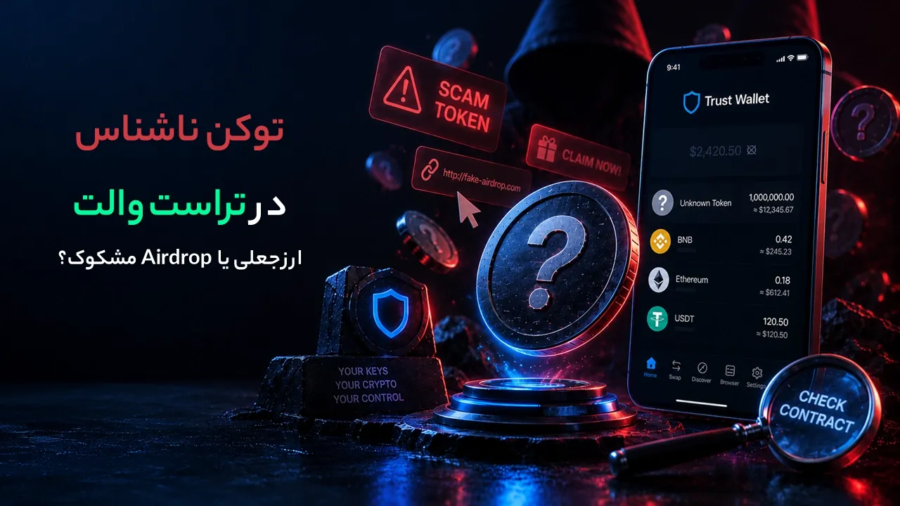 توکن ناشناس در تراست والت چیست؟ با ارزهای جعلی و Airdrop مشکوک چه کنیم؟