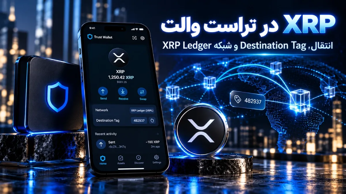 XRP در تراست والت؛ آموزش انتقال، Destination Tag و شبکه XRP Ledger