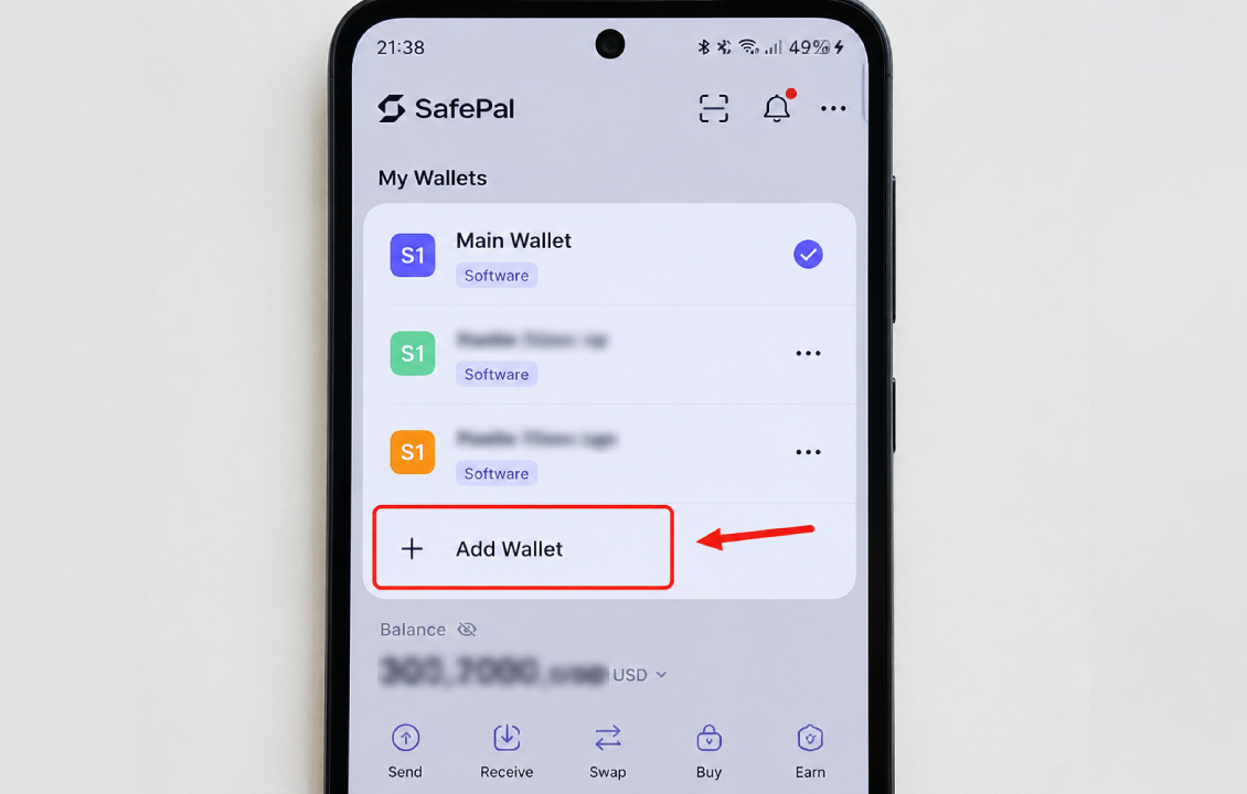 ورود به Add Wallet برای ساخت چند کیف پول در سیف پل