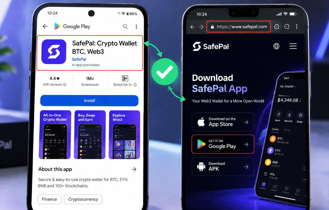 تشخیص اپلیکیشن جعلی در کلاهبرداری سیف پل قبل از نصب SafePal