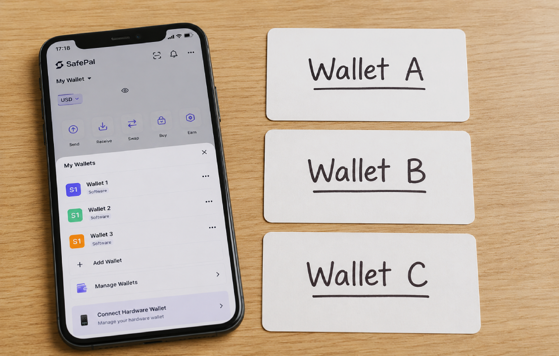 مدیریت عبارت بازیابی هنگام ساخت چند کیف پول در سیف پل
