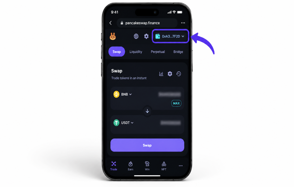 اتصال کیف پول قبل از قطع اتصال DApp در سیف پل