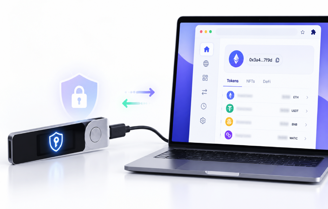 اتصال SafePal به Ledger و مدیریت امن دارایی با کیف پول سختافزاری
