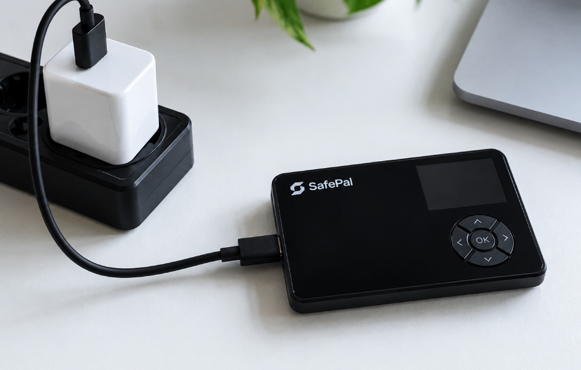 بررسی کابل و شارژ SafePal S1 برای رفع روشن نشدن دستگاه