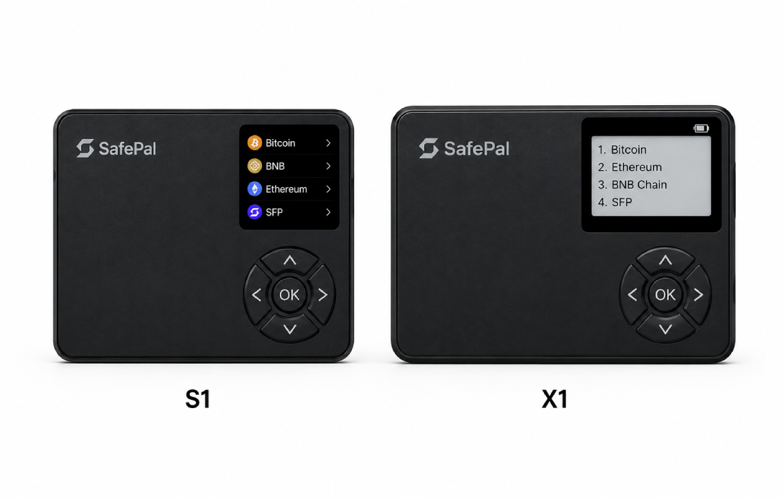 مقایسه نمایشگر و طراحی کیف پولهای سخت افزاری SafePal S1 و X1