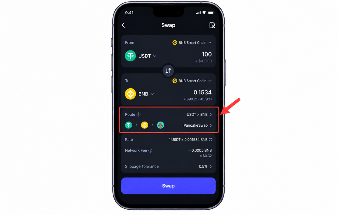 بررسی Route برای رفع انجام نشدن سواپ در سیف پل