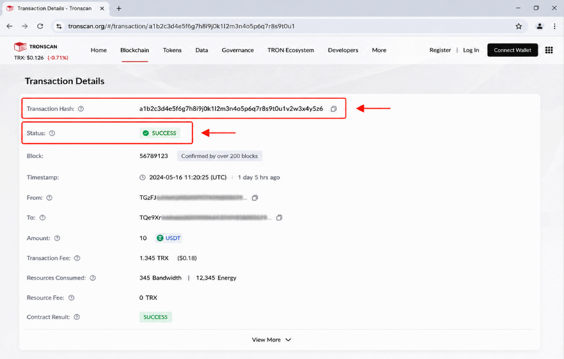 بررسی TXID در سیف پل و پیگیری تراکنش در Blockchain Explorer