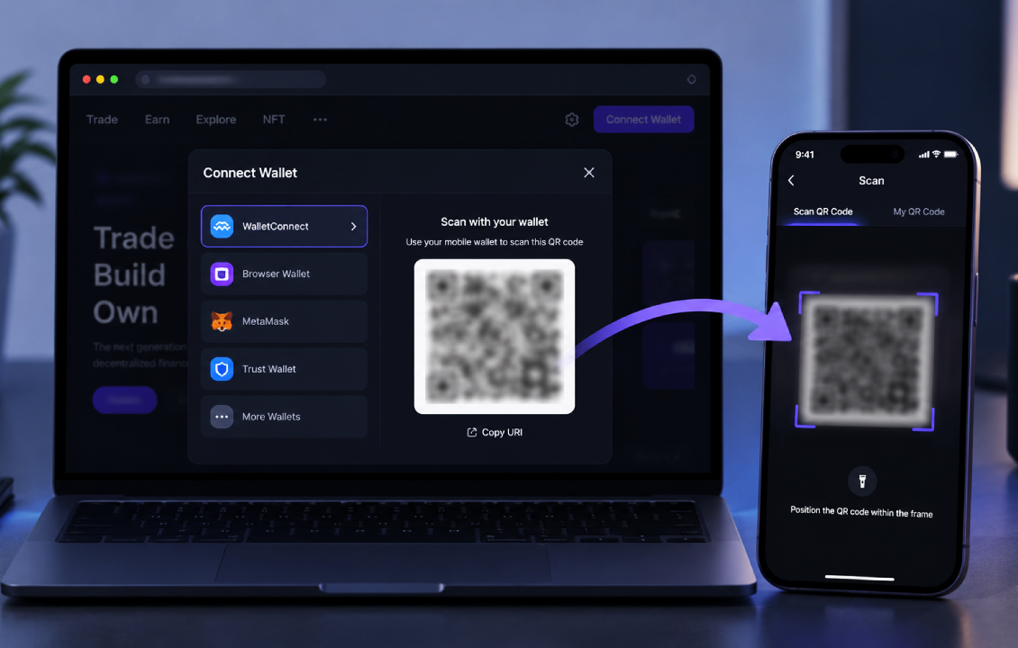 رفع وصل نشدن SafePal به DApp با ایجاد اتصال جدید WalletConnect