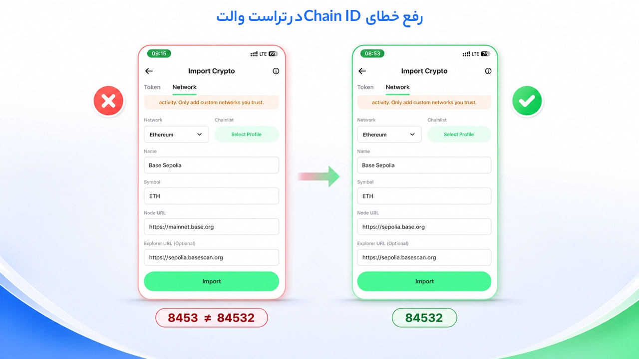 آموزش اضافه کردن شبکه به تراست والت با RPC و Chain ID؛ رفع خطای Chain ID هنگام اضافه کردن شبکه در Trust Wallet